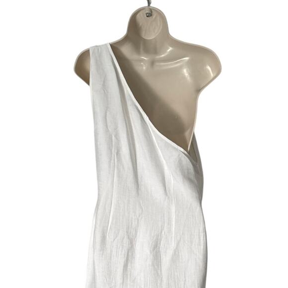 NWT Madewell Womens One-Shoulder Midi Dress in Lighthouse NQ624 Size 14 - Picture 13 of 14